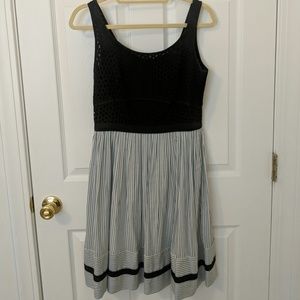 Cotton Eyelet & Stripes Loft Dress 2T